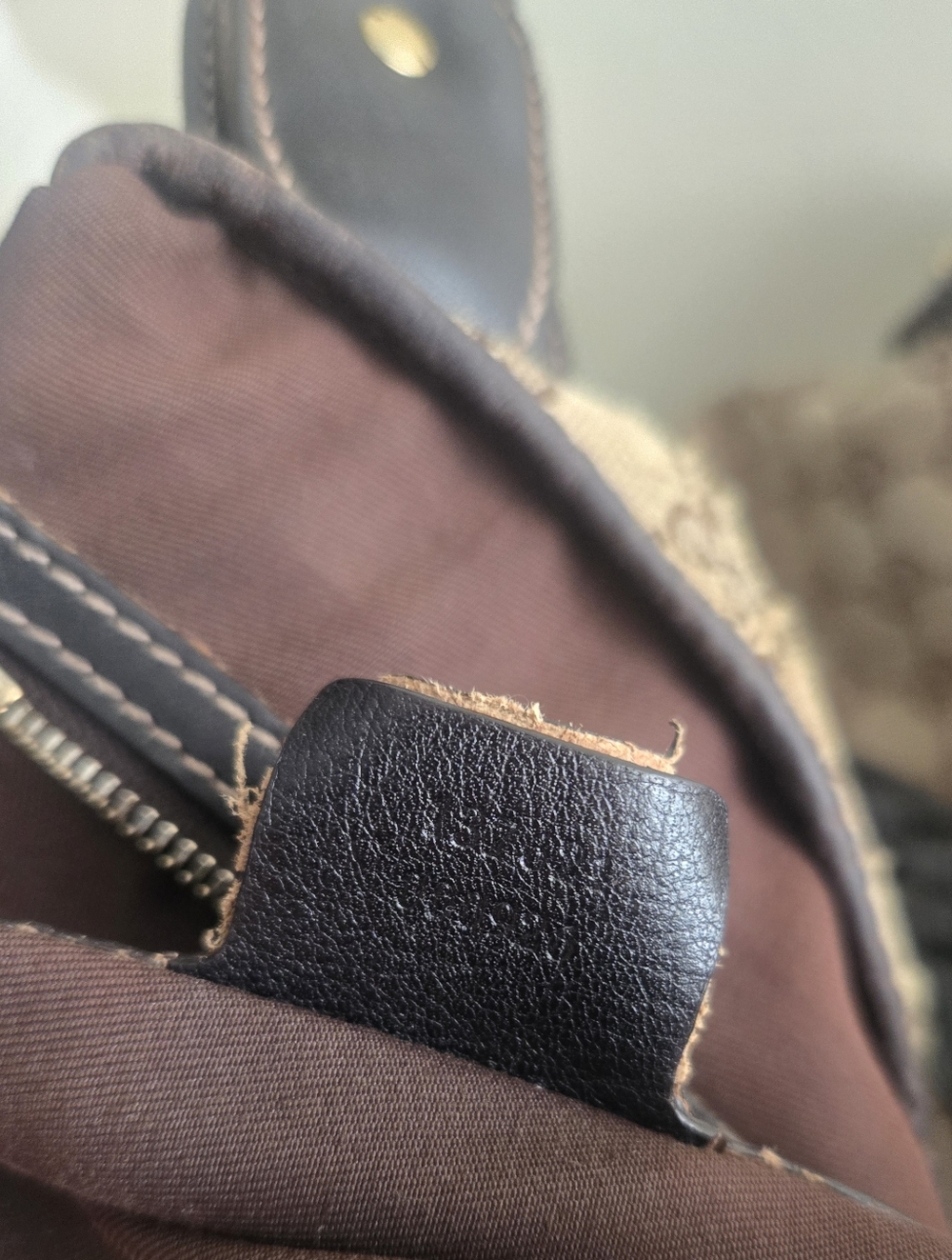 ⚠️COA⚠️Gucci Pelham Brown Monogram GG Canvas Tote Bag Fair Cindition - Picture 15 of 16